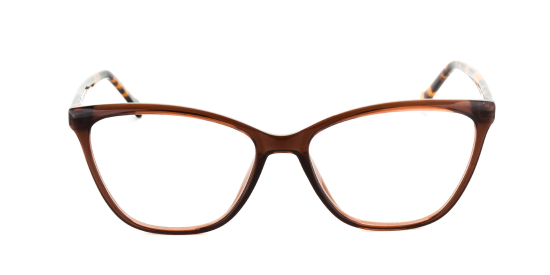 Women | Shiny Brown | Acetate Glasses - MX2145A-2